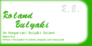 roland bulyaki business card