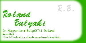 roland bulyaki business card